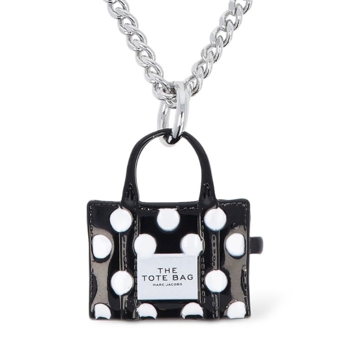 Marc Jacobs Polka Dot Tote Bag Pendant Necklace